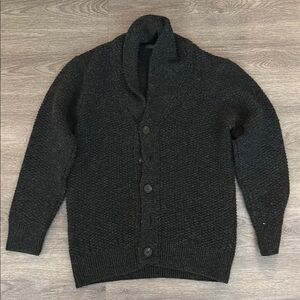 Zara Men's Black Cardigan Sweater